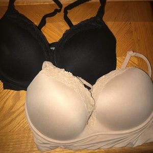 Victoria’s Secret Padded No-Wire Bralets 34DD